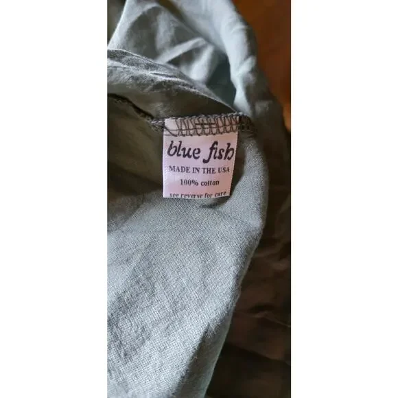 Blue Fish 100% cotton hand painted layered A-line skirt, size 11 NWT - Picture 8 of 8